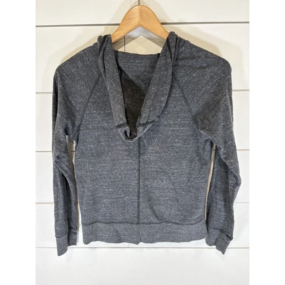 Nike YOUTH Full Zip Cotton Blend Hoodie, Heather Dark Grey, Size XL Extra Large‎
